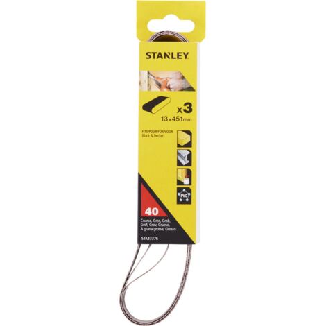 3 nastri al corindone grana 40 mm 13x451 piranha X33376 per lime elettriche