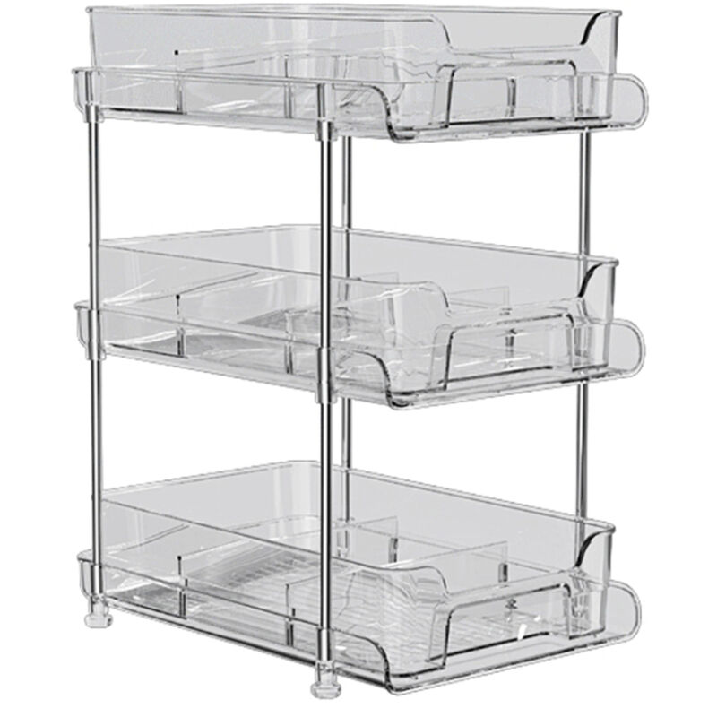 3 Niveaux Porte Epices Cuisine, Étagère à épices pour comptoir,Détachable Rangement Epices,Etagere Rangement Epices Gain de Place,29x21x37CM