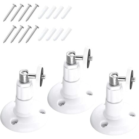 3 Pack 360° Adjustable Wall Mount - Compatible with Ring Stick Up Cam Pro - 360° Adjustable - for 1st Generation Indoor Camera