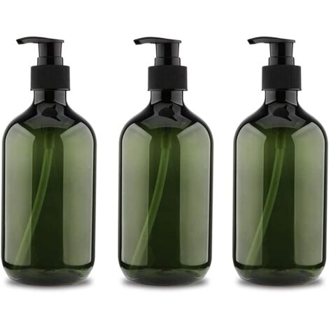 3 Pack 5ml Pump Bottles, Shampoo Bottle, Refillable Liquid Dispenser Bottle, Refillable Empty Pump Bottle, Refillable Empty Soap Pump Bottle