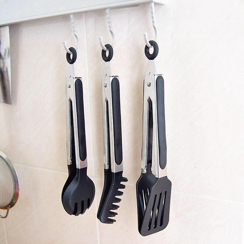 3-Pack Kitchen Tongs, Non-Stick Stainless Steel Tongs with Silicone Tips for Cooking, Baking, BBQ
