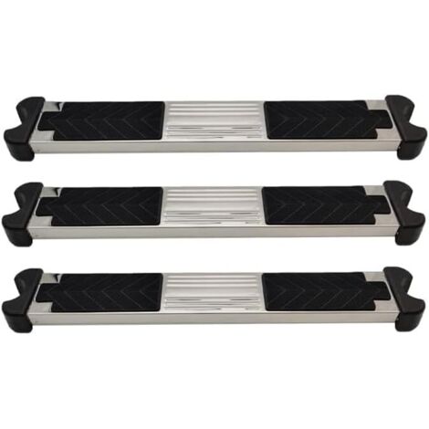 3-Pack Pool Leiter Ersatzstufe, Edelstahl Trittdesign, 18.35" x 1.7"