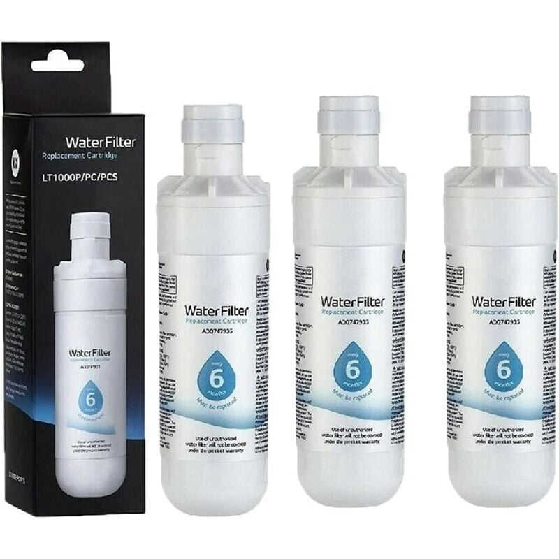 3-Pack Refrigerator Water Filter ADQ747935, Replaces LT1000P/PC/PCS, MDJ64844601, ADQ74793501, ADQ7479350