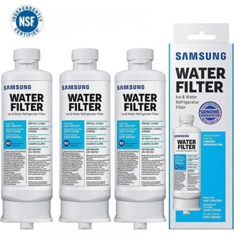 CYSLMUK 3 Pack Refrigerator Water Filter DA97-17376B 300 Gallon for Samsung DA97-08006C HAF-Qin/EXP