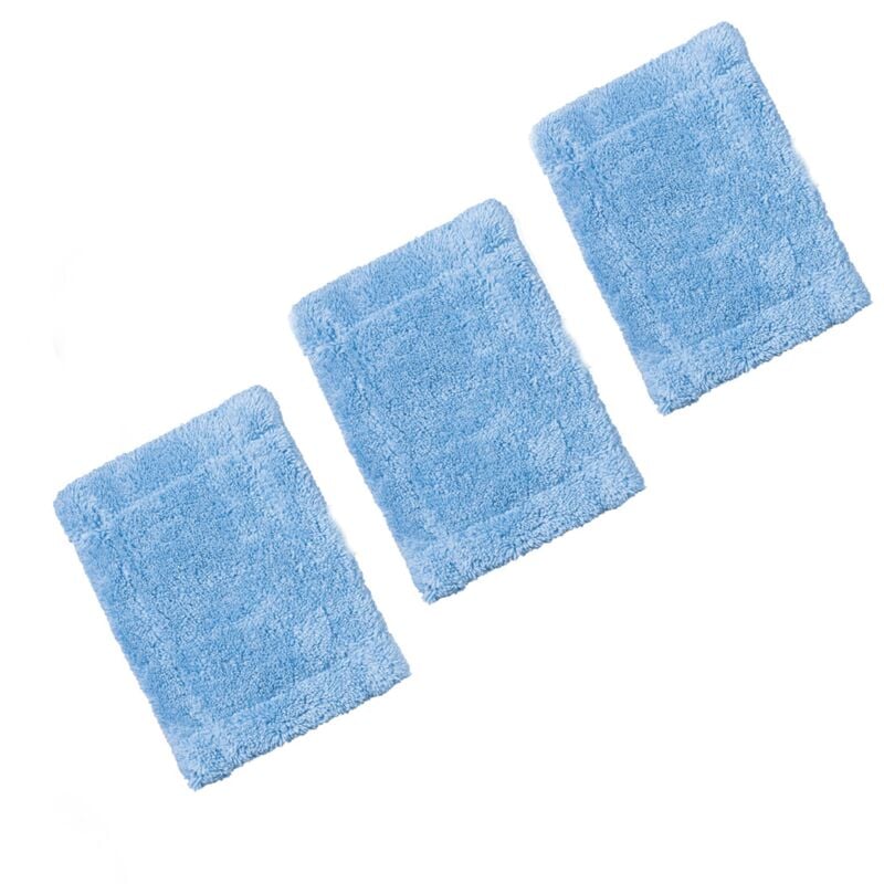 KCT - 3 Pack - Replacement Microfibre Soft Cloth Removable Pad for Telescopic Handheld Cleaner