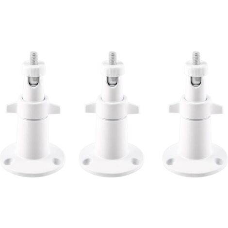 3-Pack White Metal Wall Mount for Arlo Smart Security Cameras - Adjustable Indoor/Outdoor Mount for Arlo Cameras and Other Compatible Models YMYNY