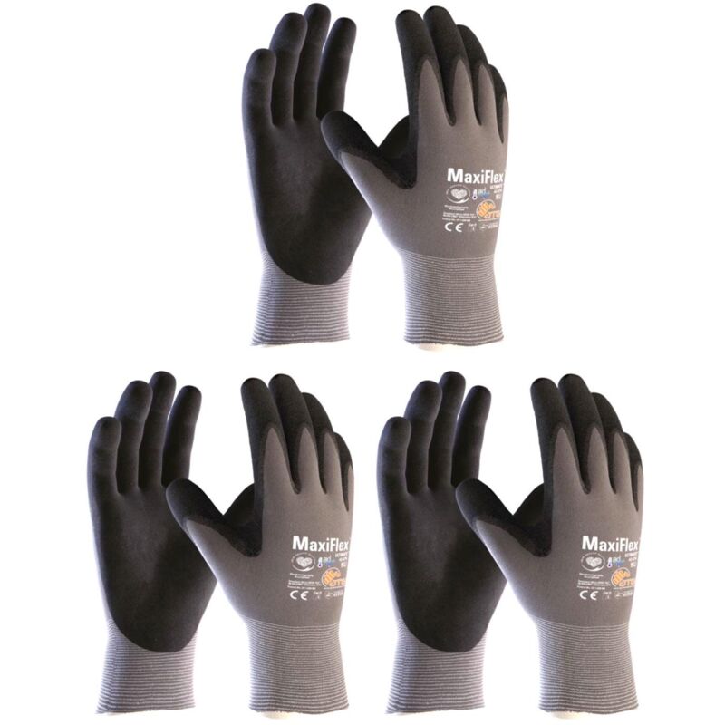 Image of 3 paia di guanti da lavoro ATG MaxiFlex® Ultimate™ con ad-apt® 42-874 (Misurare 10)