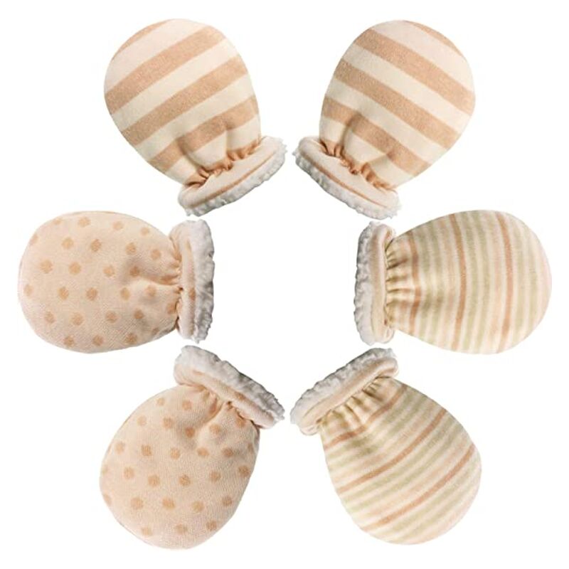 Perle Rareit - 3 paia di guanti da neonato in