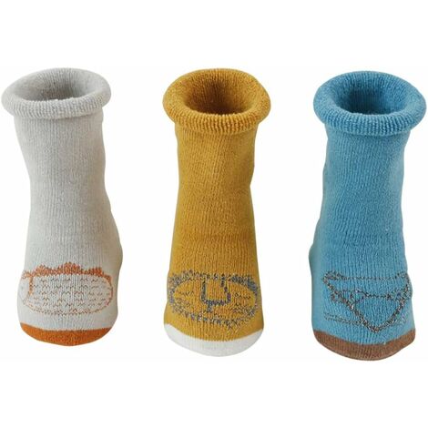 3 Paires Chaussettes Épaisses Antidérapantes Bébé Enfant, Chaussettes Genou Haute Tube en Coton pour Garçons Filles de 0-5 Ans, Chaussette Longue Chaude Confortable pour Hiver/Automne