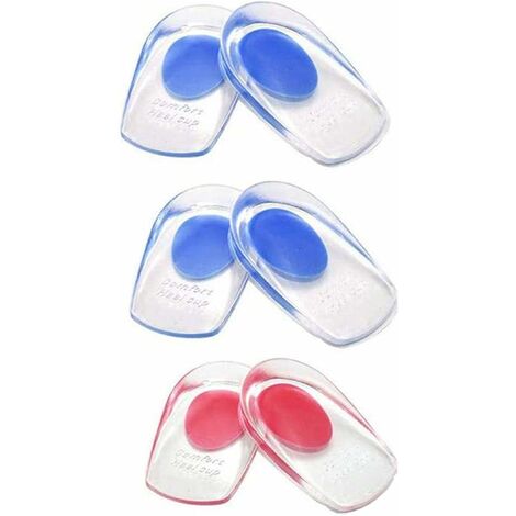 3 Paires Coussinets pour Talon Gel, Protège Talon Silicone Sport, Semelle Talonnette Gel Coupelles pour la Fasciite Plantaire-HARRY
