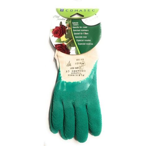 Intra-FIT Gants de rosier, gants de jardinage pour femme, gants d'arbustes  en cuir synthétique avec protection complète contre les épines, gants de
