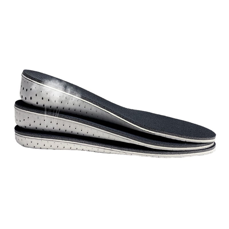 3 paires de semelles intérieures/chaussures rehaussées - semelles - 2.3CM, 3.3CM, 4.3CM noir