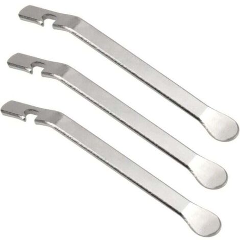 3 palancas de metal para neumáticos de bicicleta - Pala para palanca de neumáticos de varilla - Pala para palanca de neumáticos de bicicleta