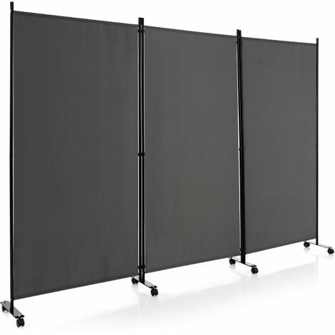 4 Panel Room Divider Portable Folding Partition Screen Standing Privacy ...