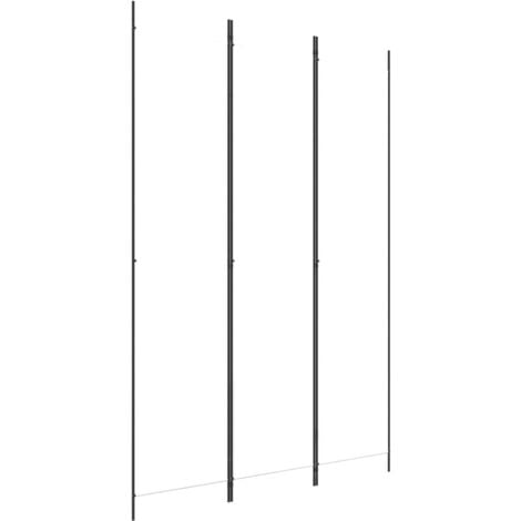 3-Panel Room Divider White 150x220 cm Fabric vidaXL