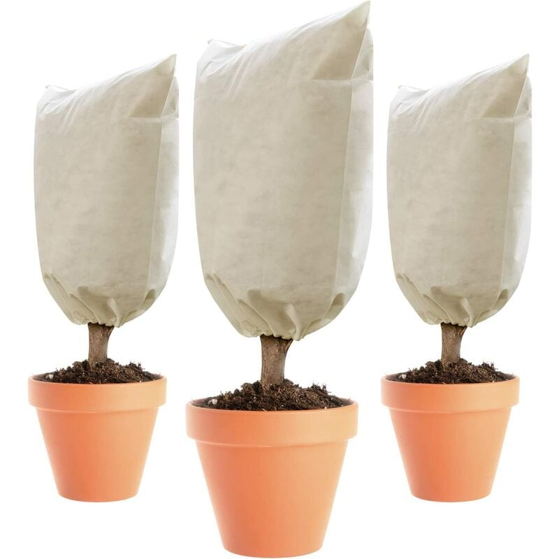 

3 paquetes de cobertura vegetal mejorada anticongelante para exteriores de invierno, para mantillo de árboles frutales en una maceta y cubierta de