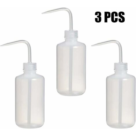 3 Pcs 250 Ml Arrosoir, Plastique De SéCurité Squeeze Bouteille D'Arrosage Outils Pour Plantes Artificielles Petite Pot Plantes En IntéRieur, Bent Bouche éTroite Bouche D'Arrosage Pour Enfants