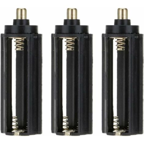 3 pcs 3 x 1.5 V AAA Compartiment de batterie cylindrique support Boîte pour 18650 adaptateur convertisseur pour lampe torche-LIAIKI