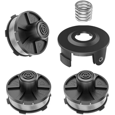 3 pcs bobines de fil Bobine de rechange pour coupe-herbe Makita 18V DUR181Z/DUR181RF/DUR181,pour Makita 196146-9,couvercle de bobine 195858-1 (3 bobines+1 couvercle bobine+1 ressort)