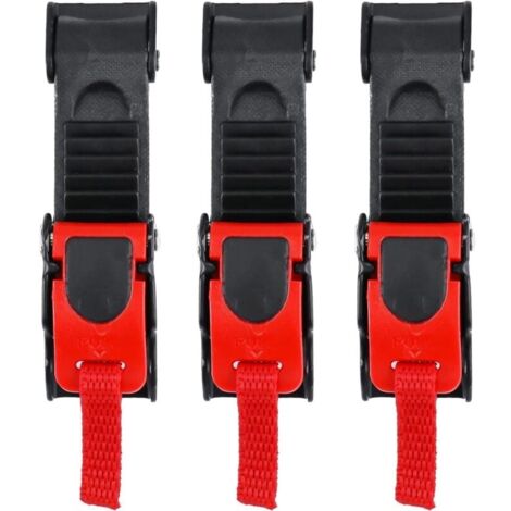 3 Pcs Boucle de Casque de Moto, Boucles Attache Rapide avec Sangle pour Casque Moto/Vélo-LIAIKI