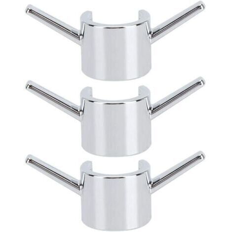 3 Pcs Crochet Suspendu Galvanoplastie Salle De Bains Douche Tringle Crochets Cuisine Robinet D'eau Crochet Accessoires
