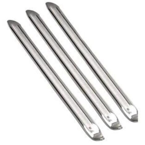 3 pcs Demonte Pneus Acier Levier Pneu Métal Kit, Démonte-pneus Manuels pour Moto, Voiture Électrique, Vélo, Argent, Outil