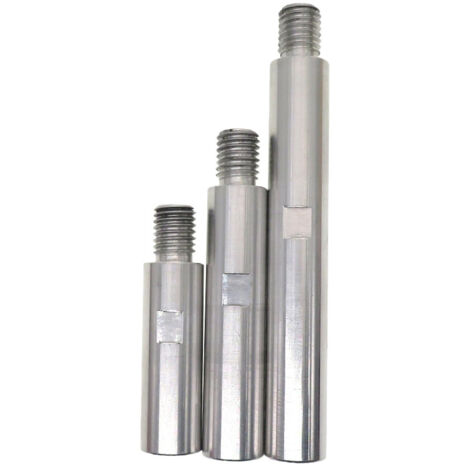 3 pcs en alliage d'aluminium barre d'extension de meuleuse d'angle M14 barre d'extension de meuleuse d'angle 75mm100mm 140mm M14 adaptateur de vis pour outils de polissage et de meulage