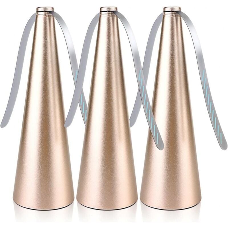 Aiperq - 3 pcs Fly Fan for Table Picnic Gold Fly Fan Outdoor Food Fruit Fans for Indoor Outside Meal Table Fly Fan for Restaurant Home Party
