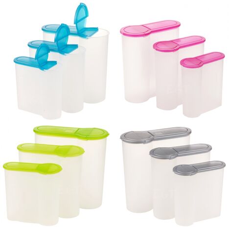 24 Pcs Clear Plastic Food Storage Containers Set With Clip Seal