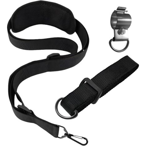 3 Pcs Harnais Débroussailleuse, Réglables Harnais Professionnel Universel Bandoulière Tondeuse Nylon，Compatible avec la Plupart des Débroussailleuses(Noir)