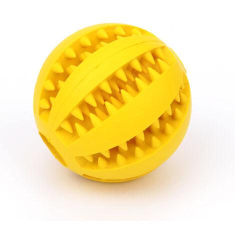 3 pcs Jouet Chien Balle 4.8 cm Chien Caoutchouc Balle À Mâcher Distributeur Jouet Interactif Formation Chien IQ Chaos Puzzle Jouet Sac De Sport Heureux pour Chiot Chat D'intérieur