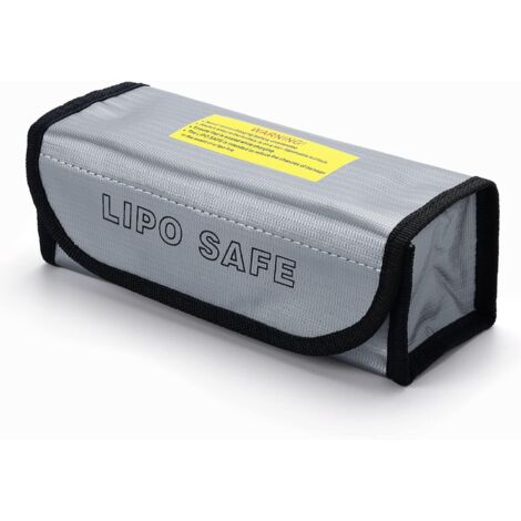 3 PCS LiPo Guard Sac de Protection Ignifuge pour Batterie, Lipo Sac de Sécurité pour Batterie Lipo pour Batterie Lipo, Protection Contre Le Feu et Les Explosions 18,5 x 7,5 x 6 cm