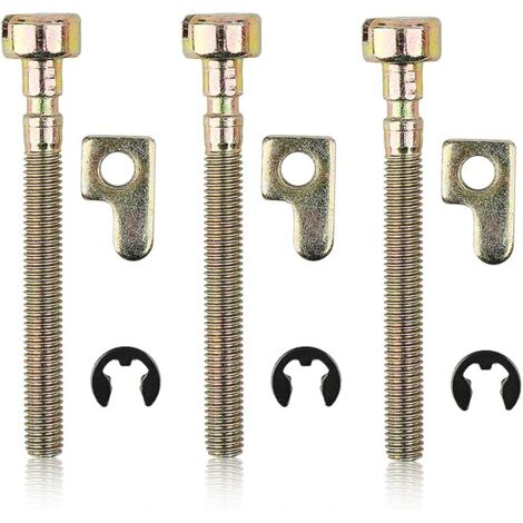 3 Pcs/lot Tendeur de chaîne du vis de réglage Remplacement pour McCulloch 335 338 435 436 438 440 441 442 444 & partenaire 350 351& Poulan 295 2775 2990 4620 tronçonneuse