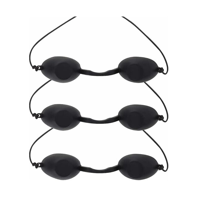 3 Pcs Lunettes de Protection UV, Lunettes Solarium Lunettes Protection UV Conviennent pour la Beauté Laser IPL Convient à la Clinique de Beauté ou à