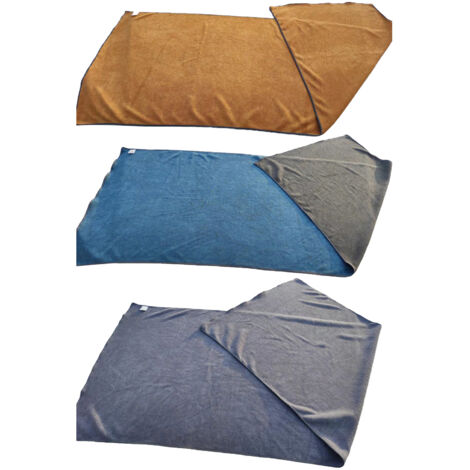 3 Pcs Microfiber Cleaning Cloth Fast Drying Soft Double Layer Thickened Super Absorbent Car Wash Towel