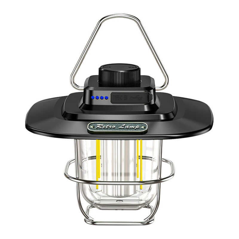 Briller - lifcausal Lanterne Camping Rétro led Étanche Lampe Rechargeable usb-c pour Randonnée Extérieure, Urgences Pannes de Courant et Jardin/Patio