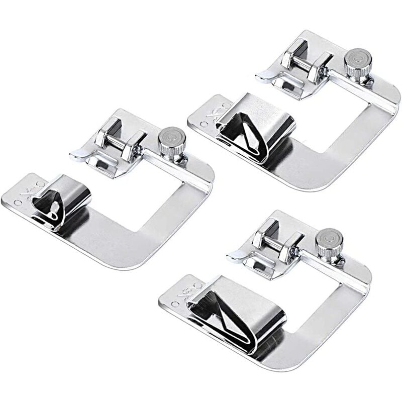 3 pcs piedino per macchina da cucire 1/2 3/4 1