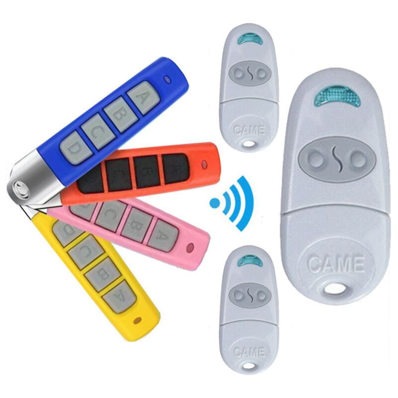 3 PCS Portable remote control, multi-frequency remote control compatible with 433.92MHz/NA