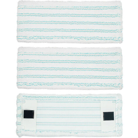 3 pcs pour Leifheit Clean Mop de remplacement pour utilisation humide et sèche Tête de mop plate en microfibre accessoire