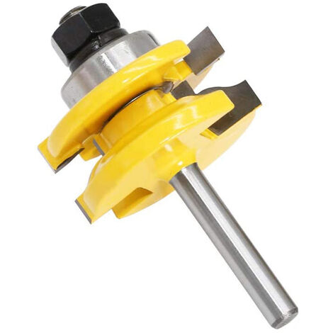 main image of "3 PCS Router Bit Set 1/4 Inch Shank Roman Ogee Rail and Stile Router Bits 45# Carbon Steel YG6x Alloy Blade Wood Cutter Groove Tongue Milling Tool for Woodworking,model:Yellow"