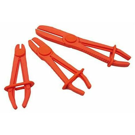 3 Pcs / Set Pinces à durite Pinces de Tuyau Ligne Pince Tuyau Pincée Pince À Sertir Pour Tuyau De Nylon Outil De Serrage Pour Tuyaux Flexibles, Freins, Conduites De Carburant, Chauffages, Radiateurs