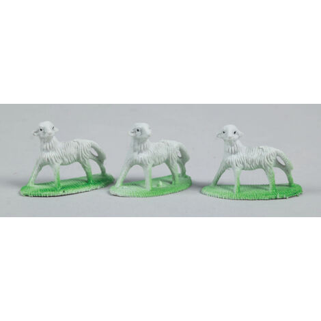 3 Pecore Cm.6 In Blister decorazione di Natale