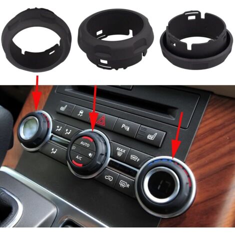 3 perillas de control de volumen del aire acondicionado para consola central, compatibles con Land Rover Range Rover Sport Discovery 4 2009 2010 2011 2012 2013 LR029591