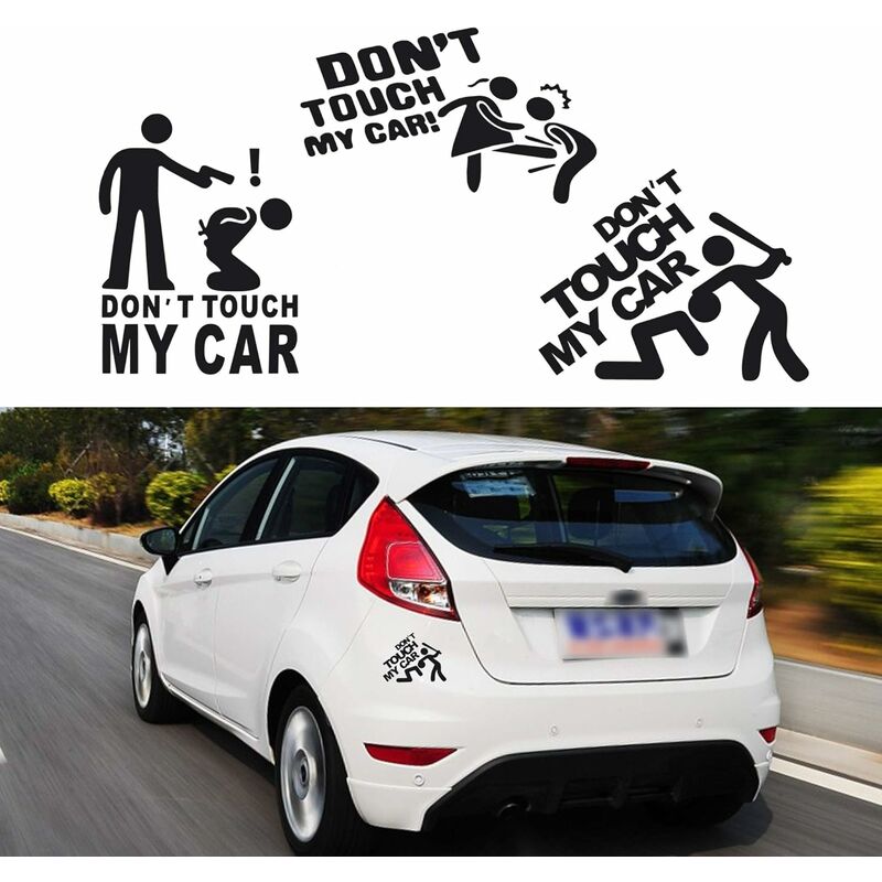 3 Pezzi Adesivi - Non Toccare la Mia Auto - Vinile...