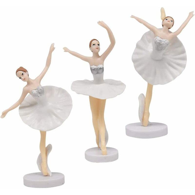 3 Pezzi Ballerine Figure Cake Toppers Ballerina