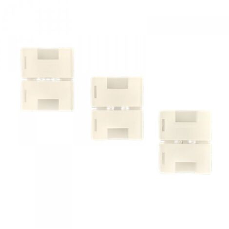 3 Pezzi Connettore 5mm 2 PIN, Per Unire 2 Striscia Led Smd con Passo da 5mm Senza Saldare