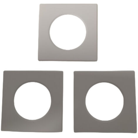 3 Pezzi Coperchi Quadrati Bianco Per Faretti Led FP8705W