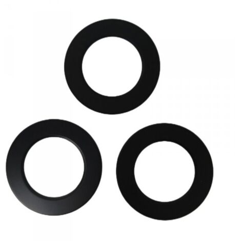 3 Pezzi Coperchi Rotondi Nero Per Faretti Led FP8705W