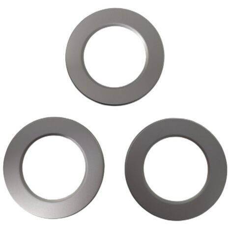 3 Pezzi Coperchi Rotondi Silver Per Faretti Led FP8705W