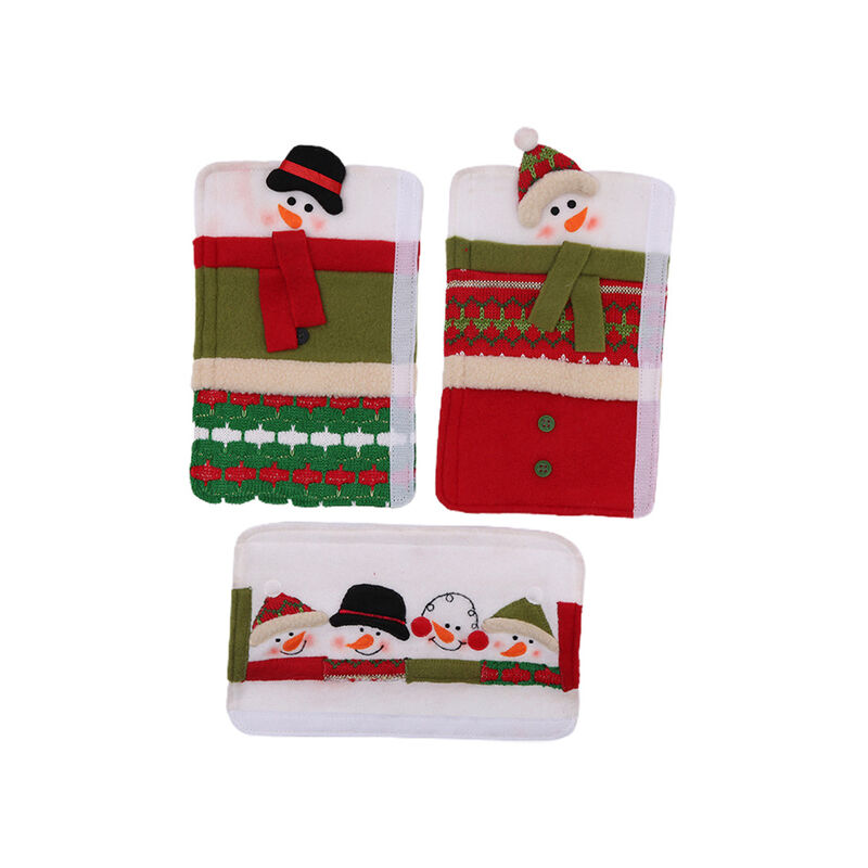 3 pezzi di natale frigorifero maniglia della porta...
